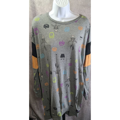 Disney Tim Burtons The Nightmare Before Christmas Long Sleeve Top