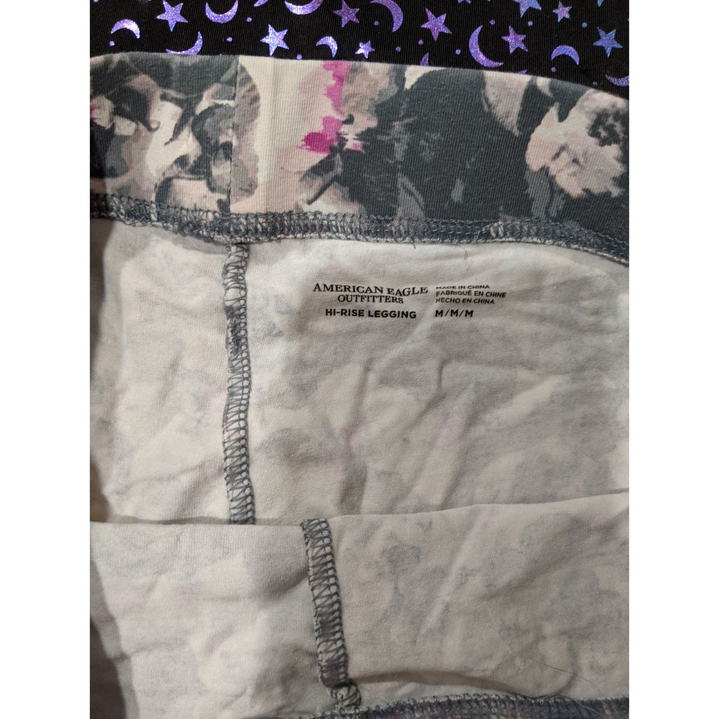 American Eagle Outfitters Girls High Rise Leggings Floral Medium