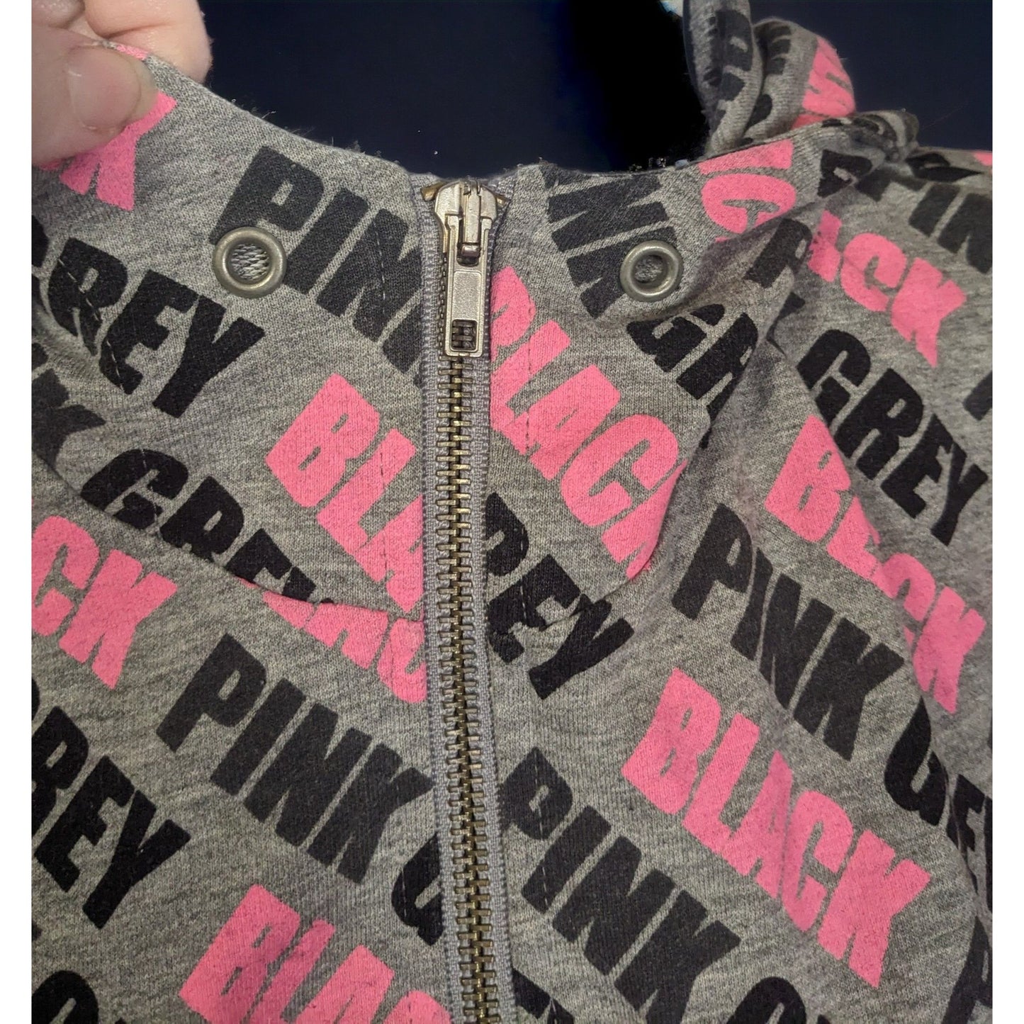 Divided By H&M Black Pink Grey Hoodie