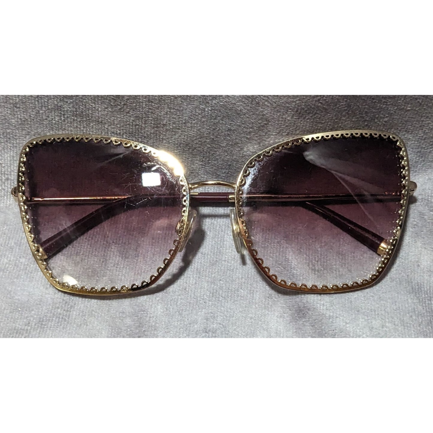 Dolce & Gabbana Gold Plum Gradient Cateye Sunglasses