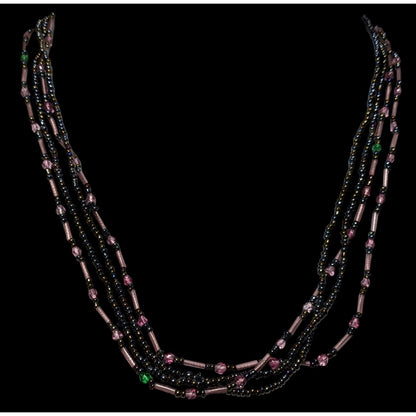 Whimsical Allegro Purple Beaded Premier Designs Necklace