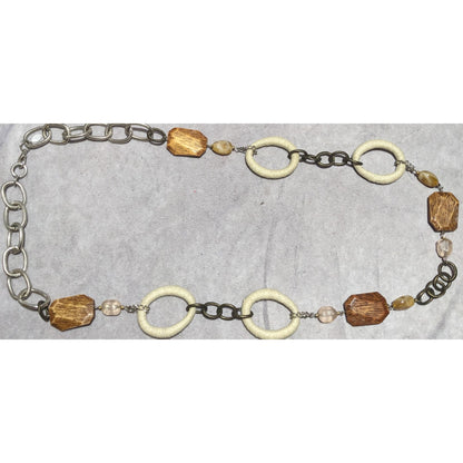 Chico's Earthy Bohemian Statement Necklace