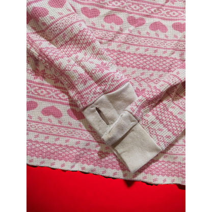 Cuddl Duds Pink And White Thermal