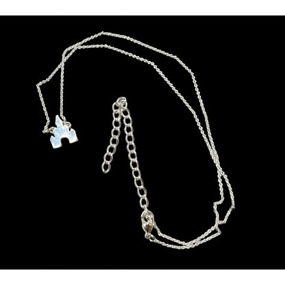 Disney Princess Castle Silver Necklace
