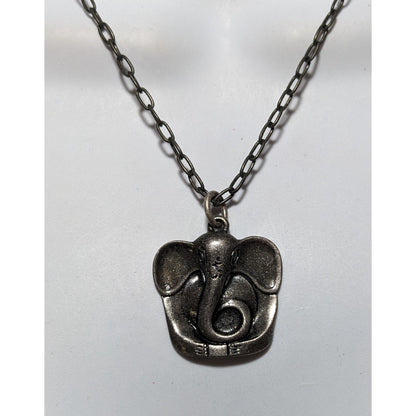 Axcess Liz Claiborne Silver Elephant Necklace