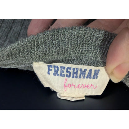 Freshman Forever Grey Knit Top