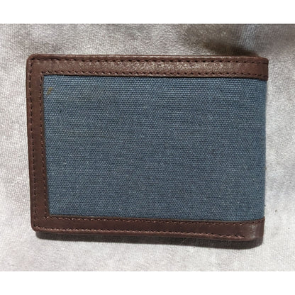 Eddie Bauer Blue Canvas Wallet