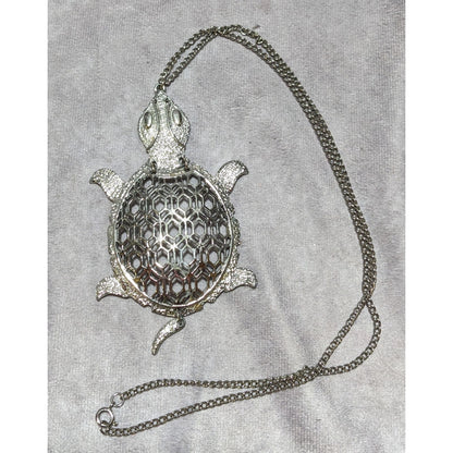 Vintage Articulated Turtle Necklace