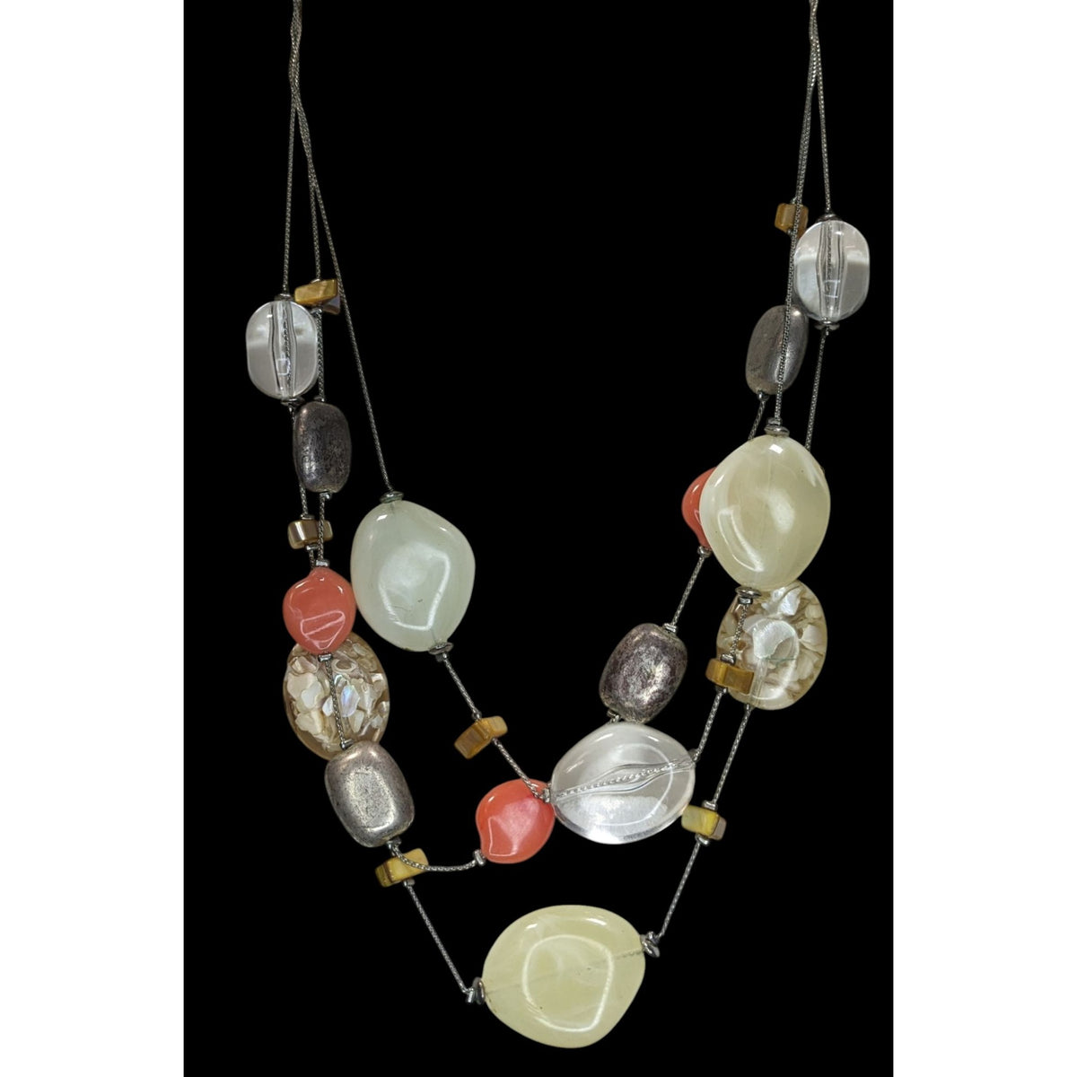 Boho Retro Eclectic NY Collection Layered Chunky Bead Statement Necklace