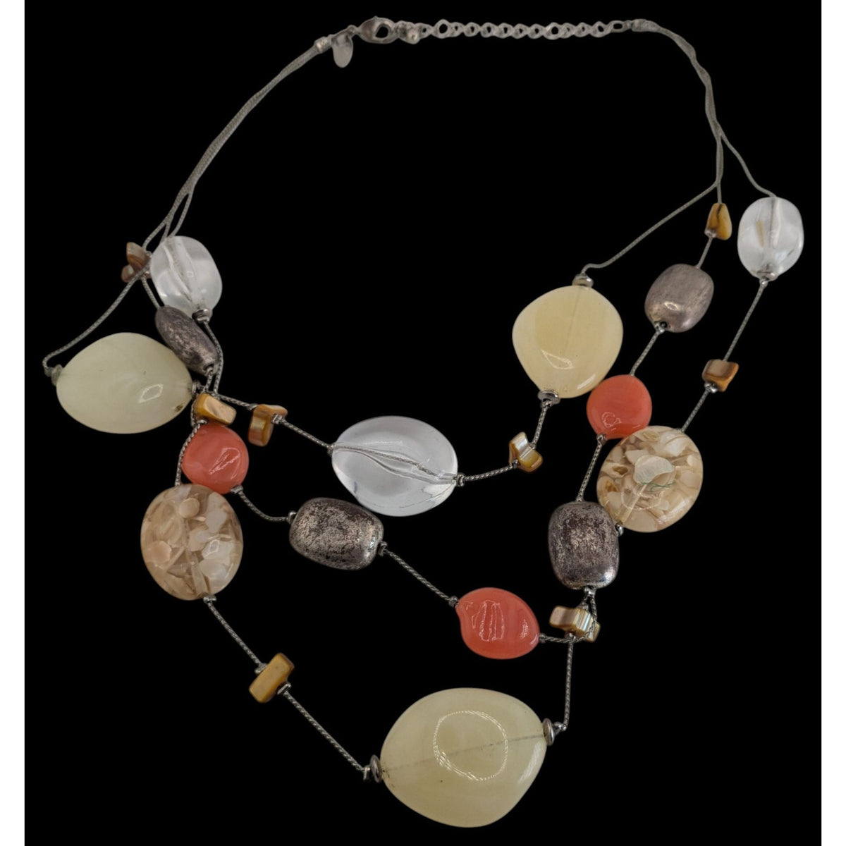 Boho Retro Eclectic NY Collection Layered Chunky Bead Statement Necklace