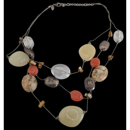 Boho Retro Eclectic NY Collection Layered Chunky Bead Statement Necklace