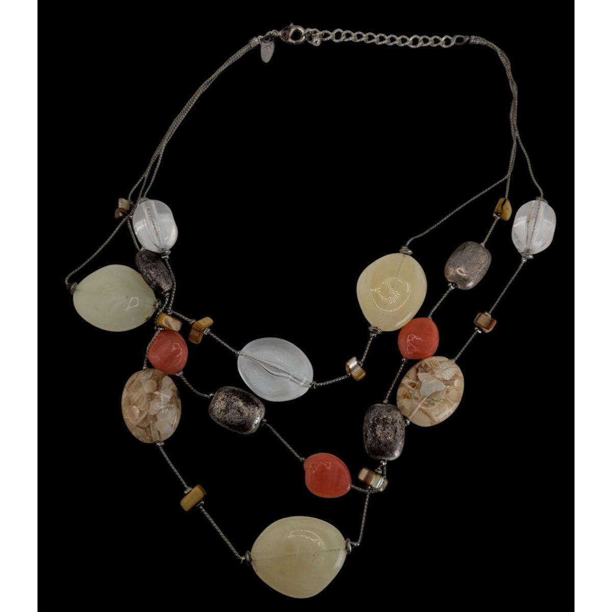 Boho Retro Eclectic NY Collection Layered Chunky Bead Statement Necklace