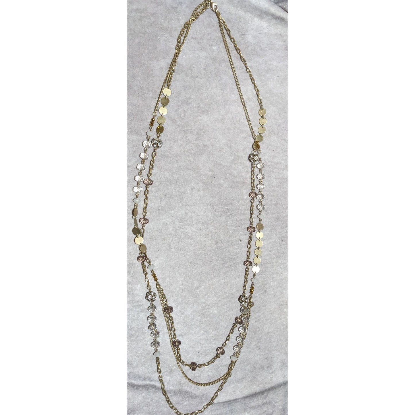 Y2K Gold Glam Multilayer Necklace