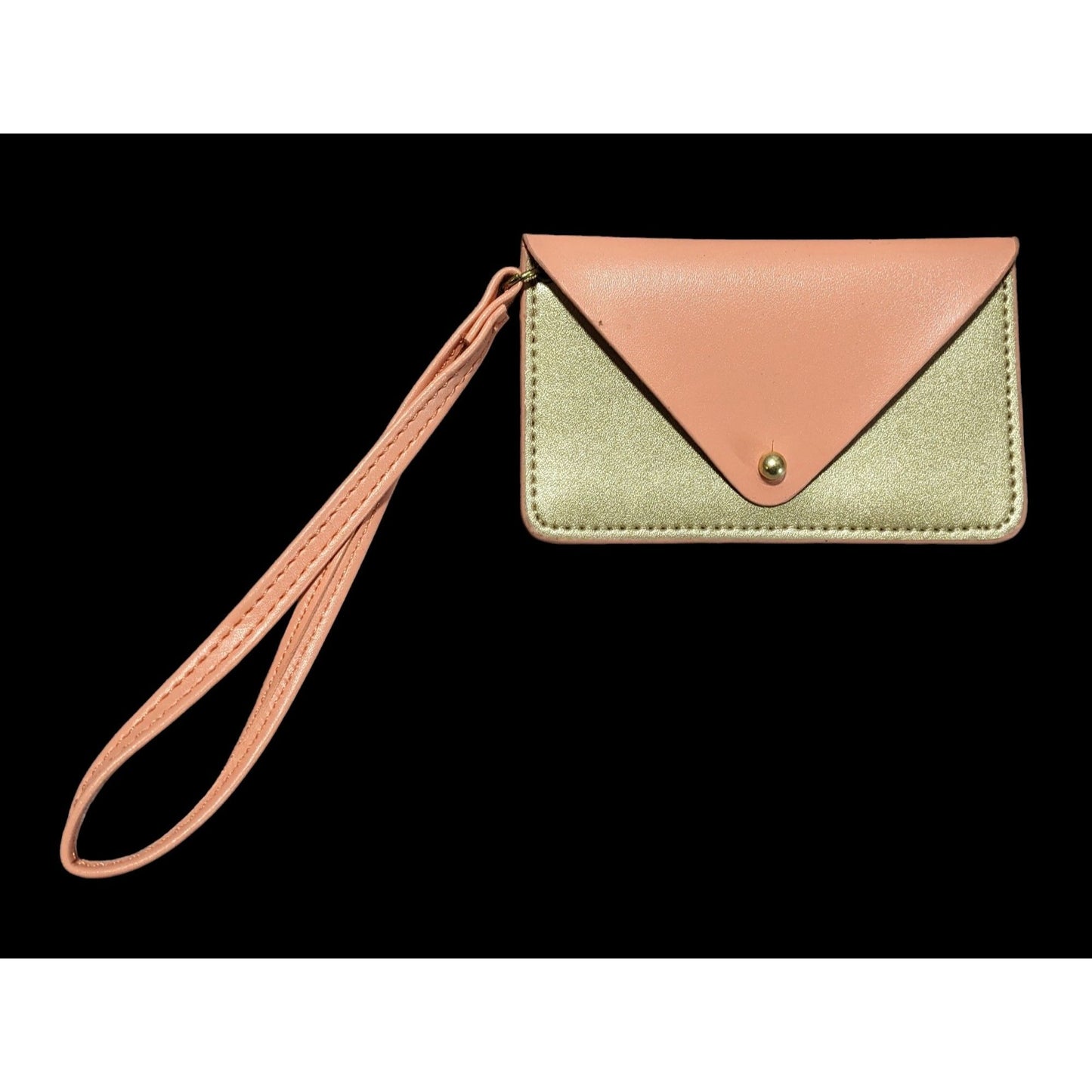 Minor History Peach And Gold Wristlet