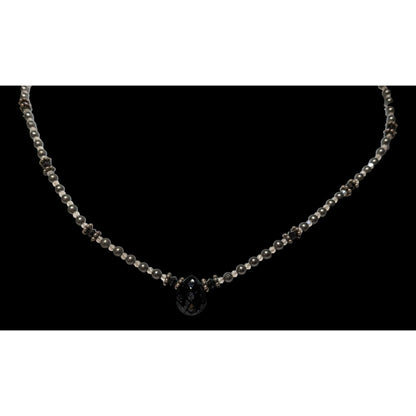 Minimalist Gothic Teardrop Beaded Necklae