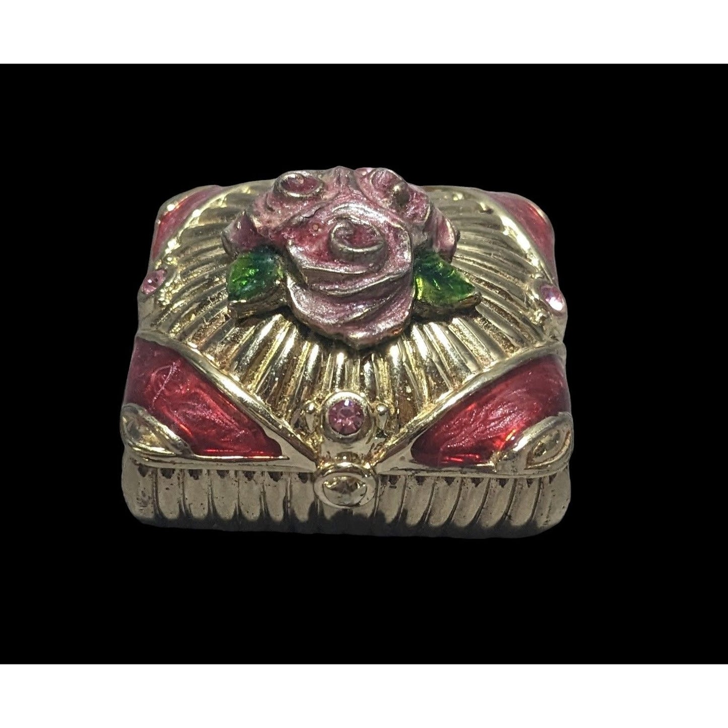 Jane Seymour Floral Enamel Trinket Box