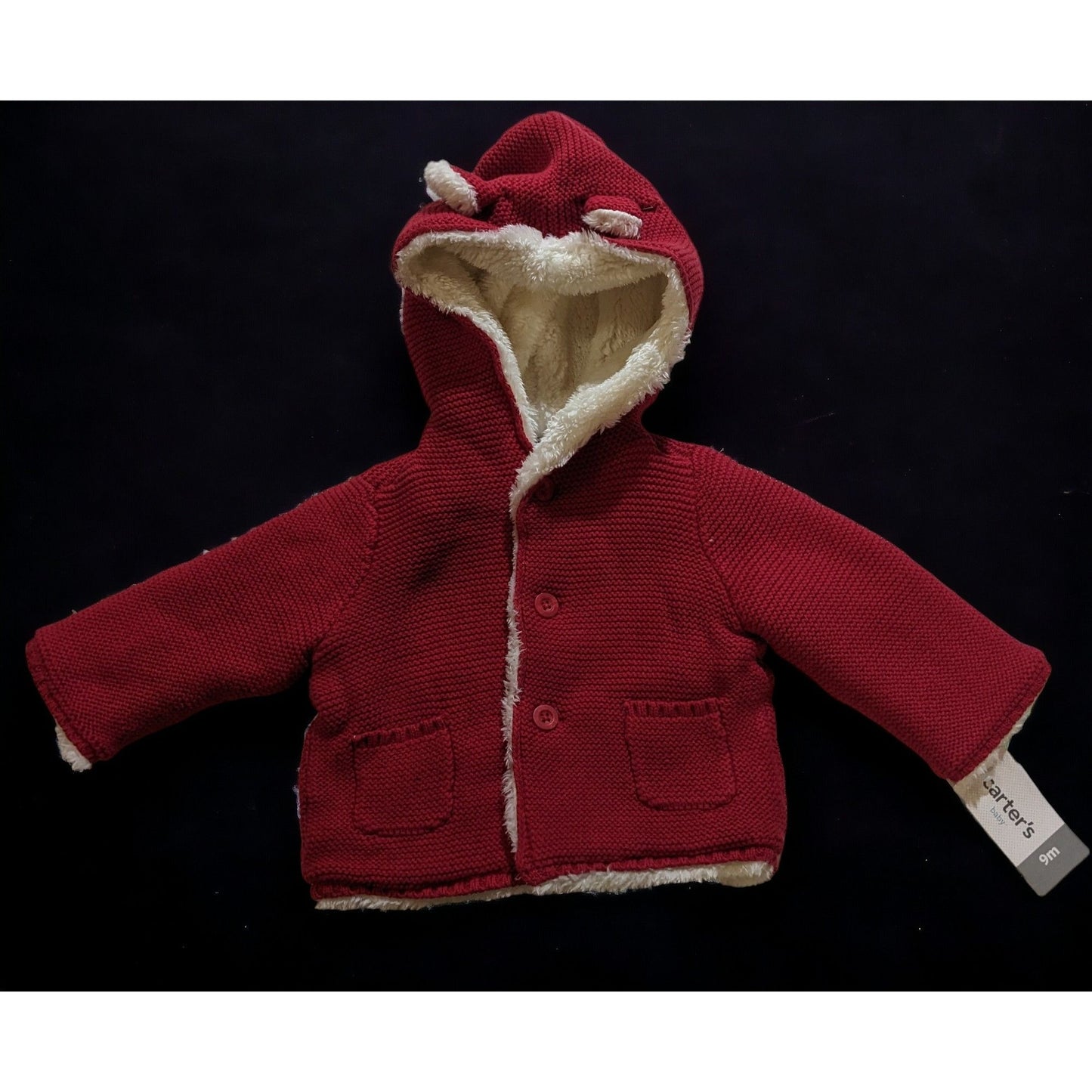 Carter's Sherpa Lined Red Sweater