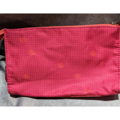 Lancome Paris Pink Floral Cosmetic Bag