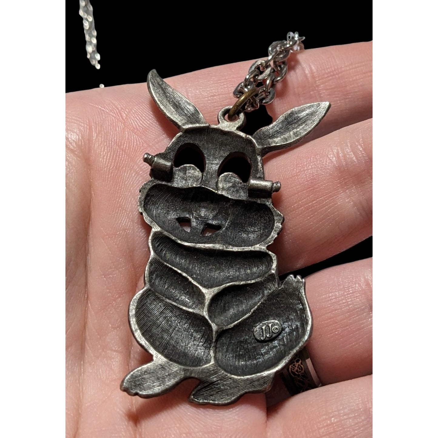 Vintage Jonette Jewelry Bunny Necklace