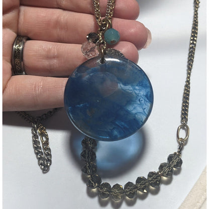 The Limited Smoky Blue Pendant Charm Necklace