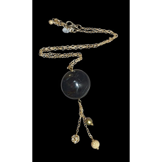 Candice O USA Pendant Gemstone Tassel Necklace