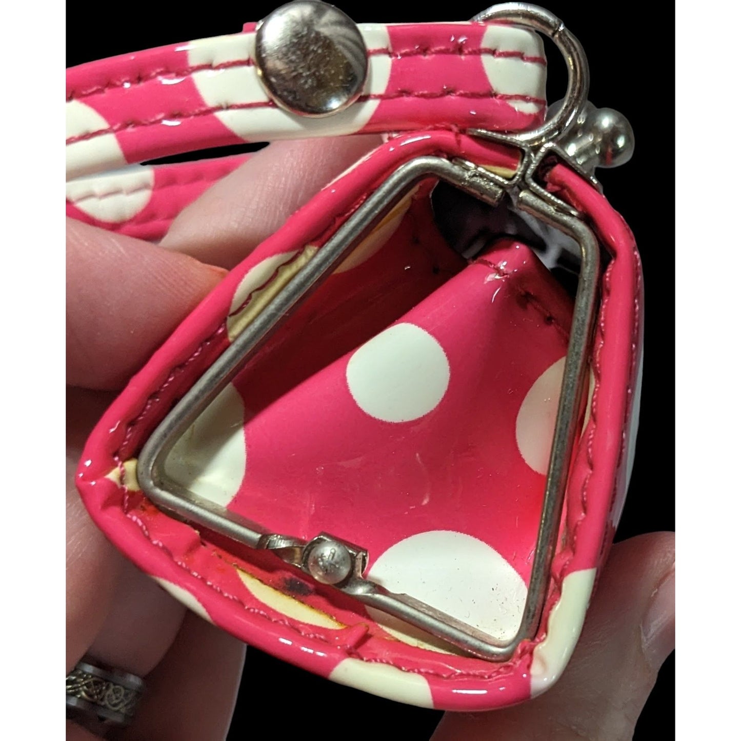 Pink White Polka Dot Mini Bag