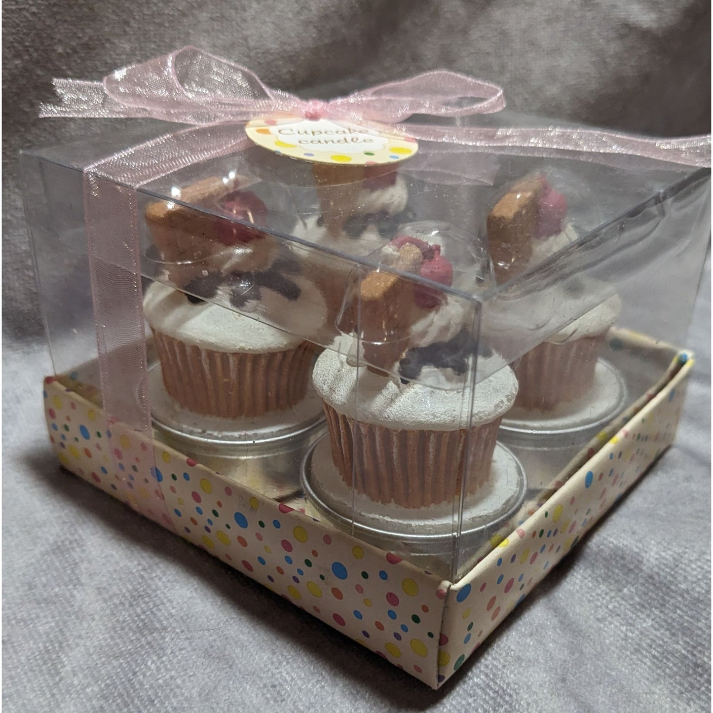 Mini Cupcake Candle Set