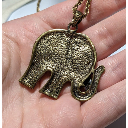 Gold Bohemian Elephant Neckalce