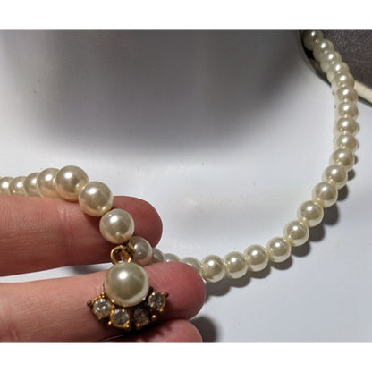 Vintage Regency Style Pearl Bridal Necklace