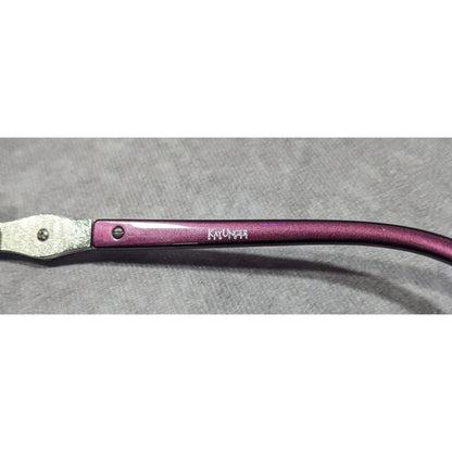 Kay Unger New York Metallic Purple With White Accents Sunglasses