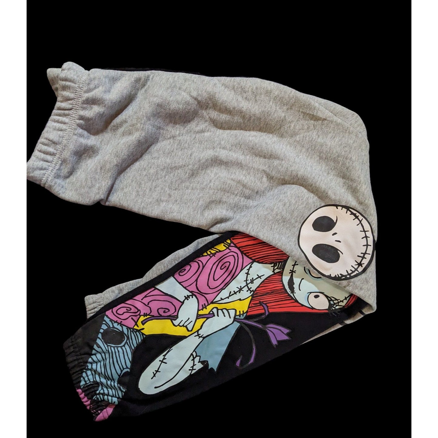 Nightmare Before Christmas Black And Grey Joggers