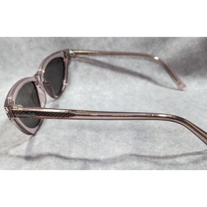Dime Optics Keep Dreaming Translucent Pink Narrow Cateye Sunglasses