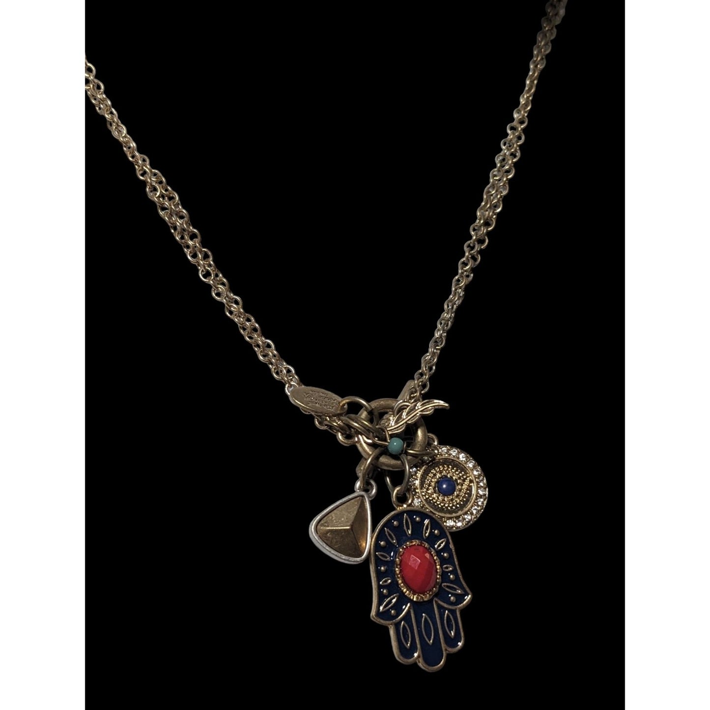 Alan West Vintage America Hamsa Charm Necklace