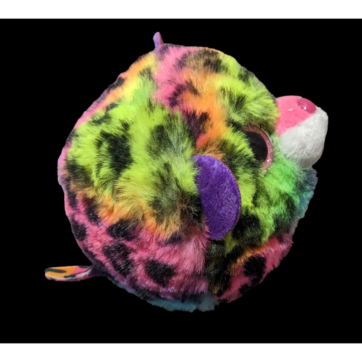 TyPuff Dotty Neon Rainbow Plush