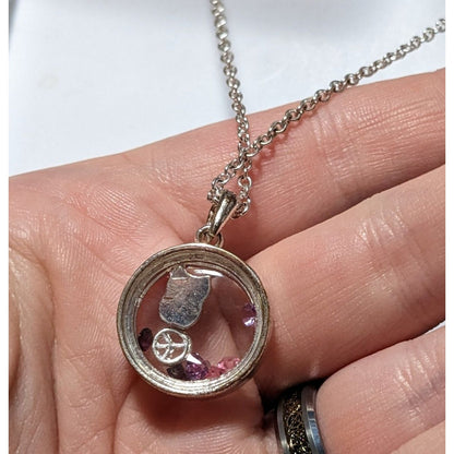 Owl Floating Locket Necklace