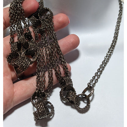 Mesh Ring Chain Necklace