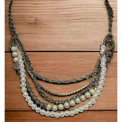Multilayer Glam Beaded Necklace