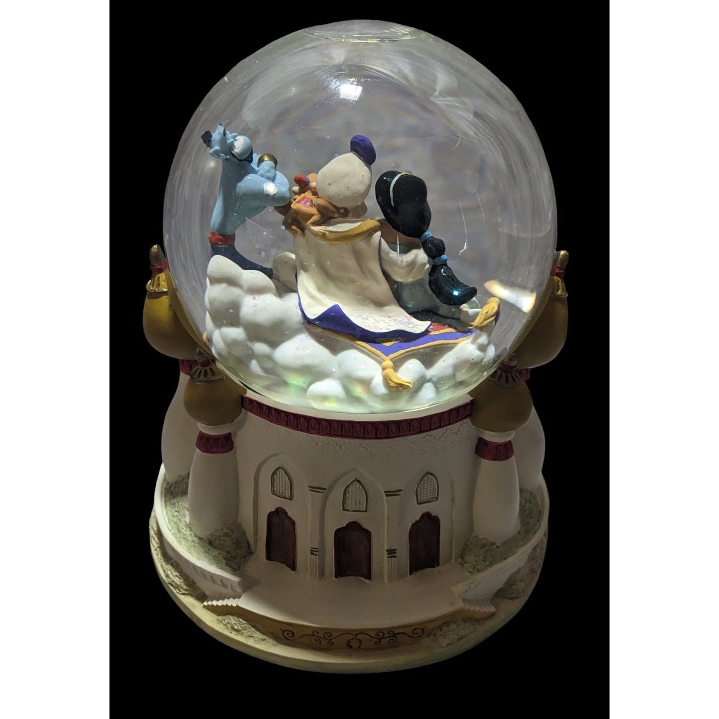 Vintage Aladdin Music Box Snow Globe