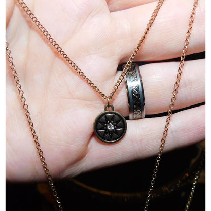 Celestial Goddess Gold Tone Multilayer Necklace