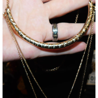 Celestial Goddess Gold Tone Multilayer Necklace