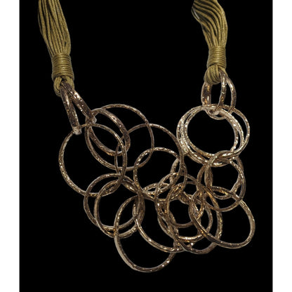 Vintage Retro Gold Ring Necklace
