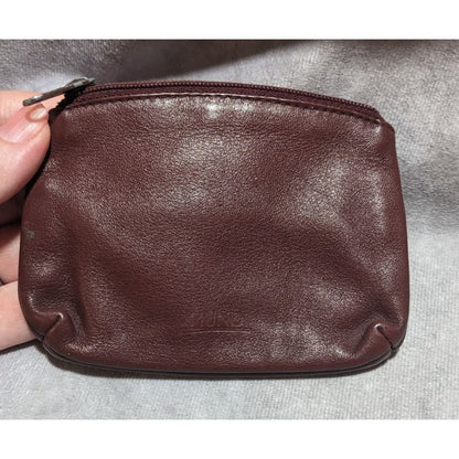 Mundi Maroon Zipper Pouch