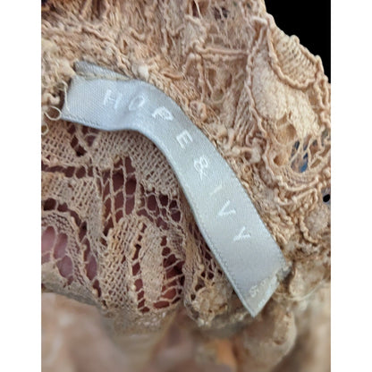 Hope And Ivy Cream Floral Lace Keyhole Dress Size 6