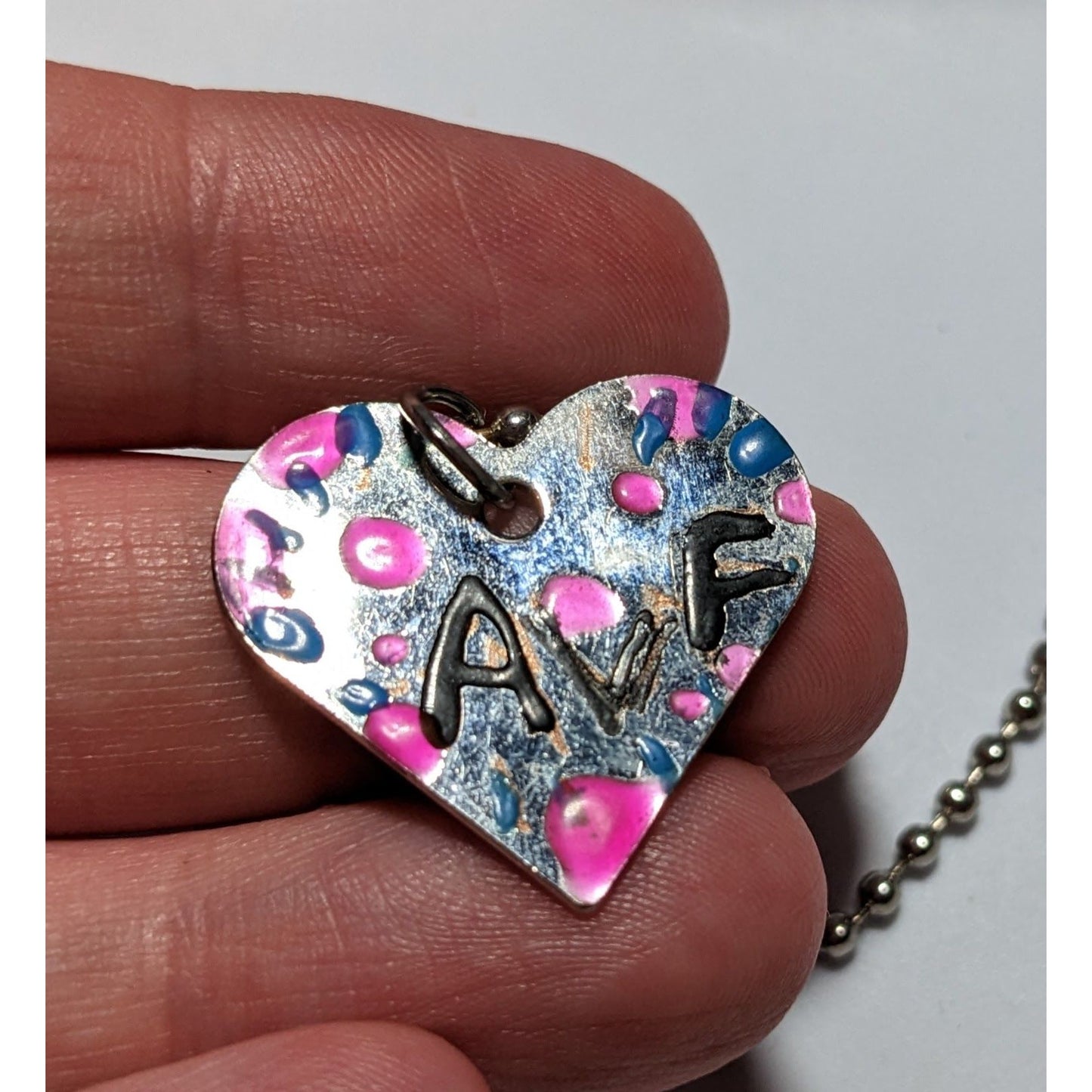 Handmade Heart AVF Necklace