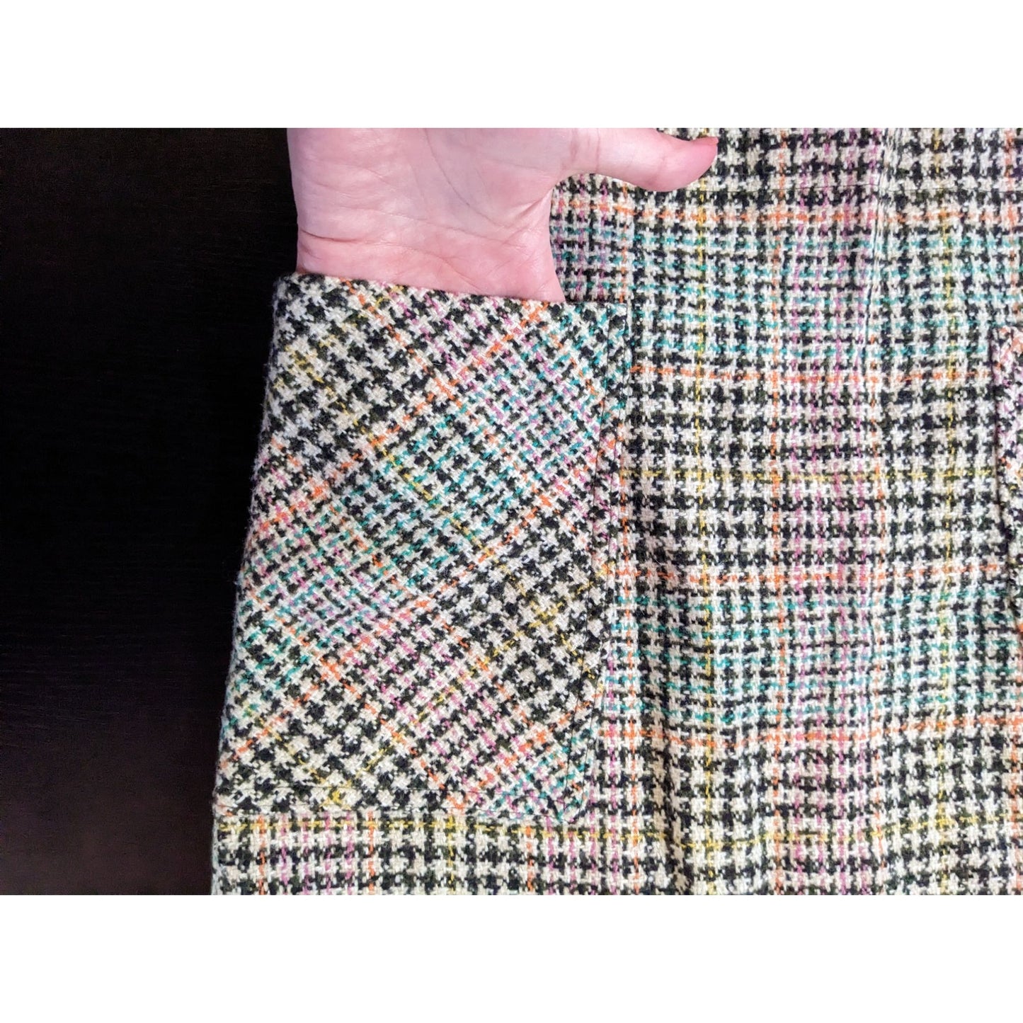 Maeve Anthropologie Wool Plaid Skirt