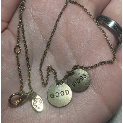 Charming Charlie Good Vibes Charm Necklace