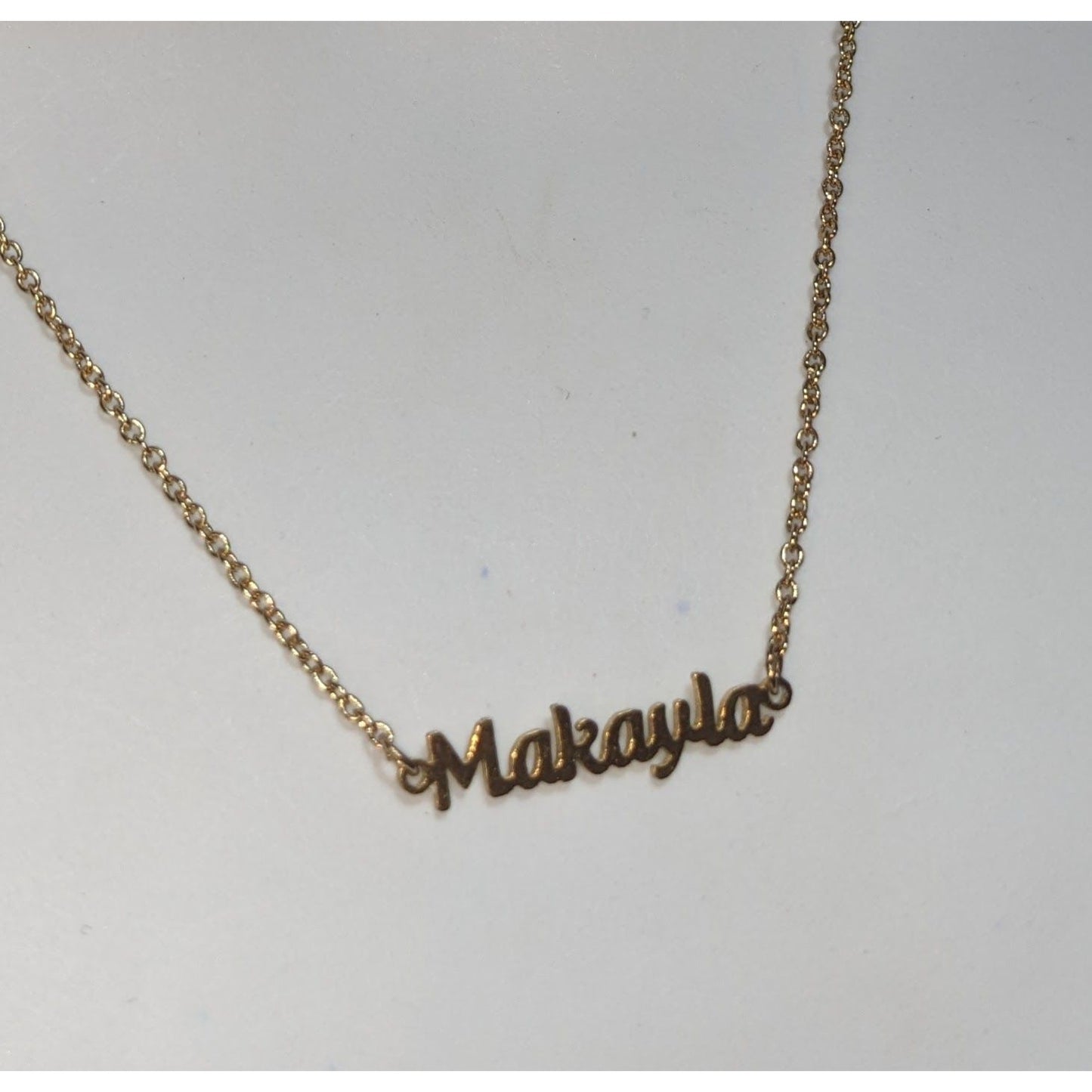 Marina De Buchi Gold Makayla Name Necklace Personalized Script Minimalist