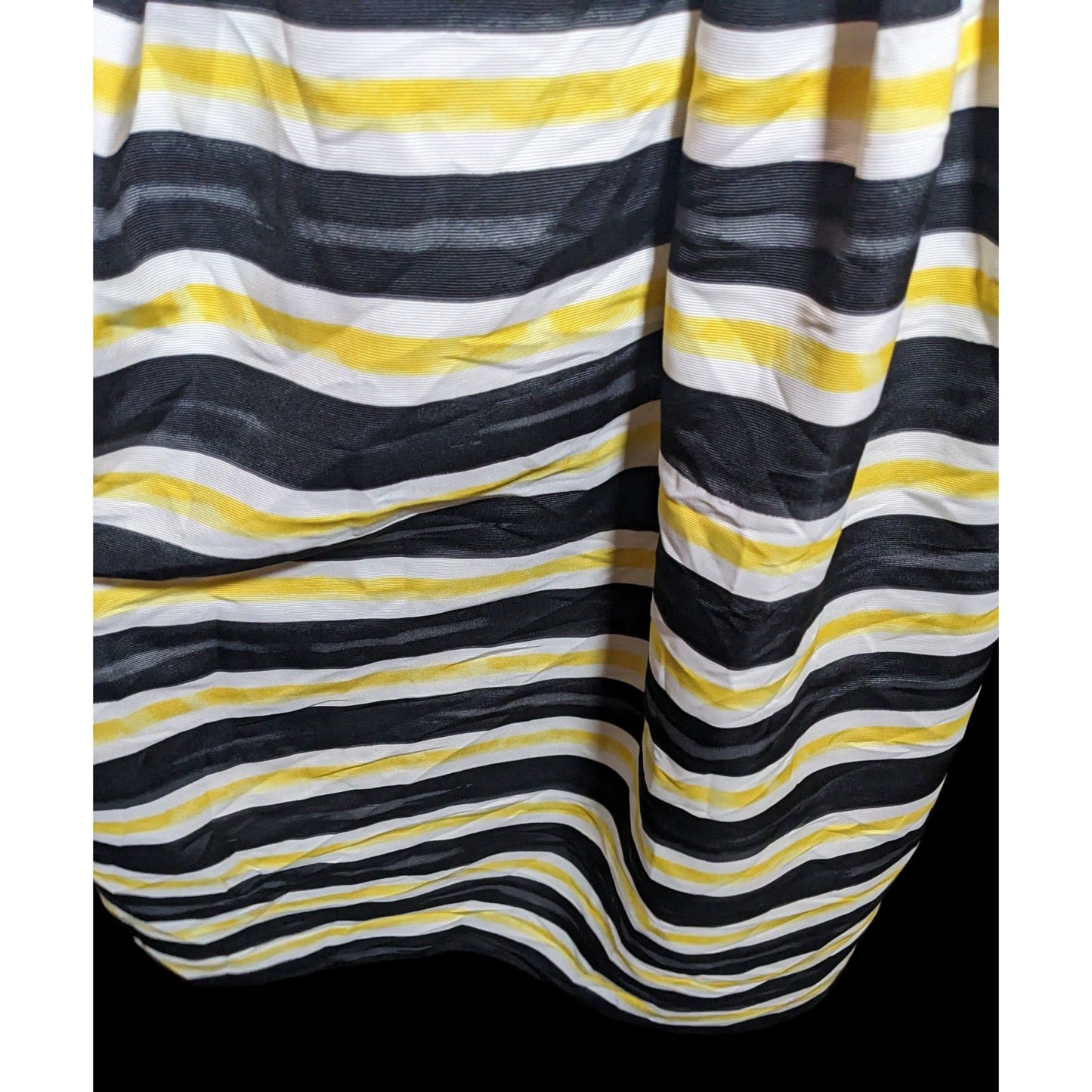 Eva Mendes For New York & Company Black And Yellow Striped Skirt