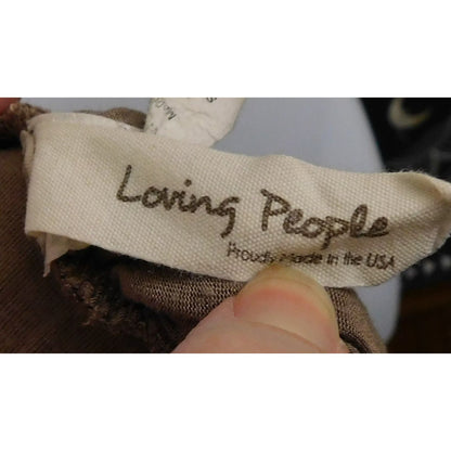 Loving People Shark Bite Skirt In Taupe Knit