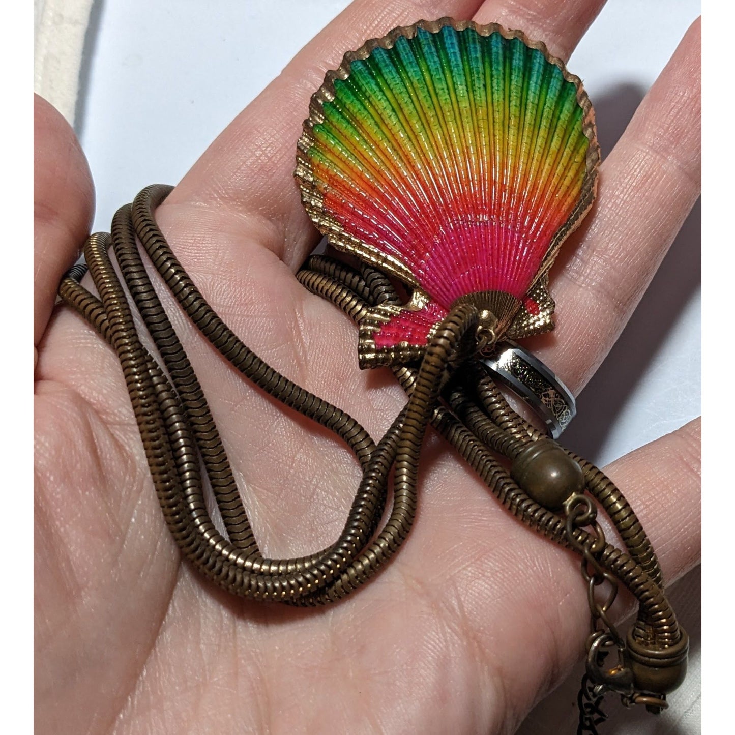 Rainbow Shell Necklace